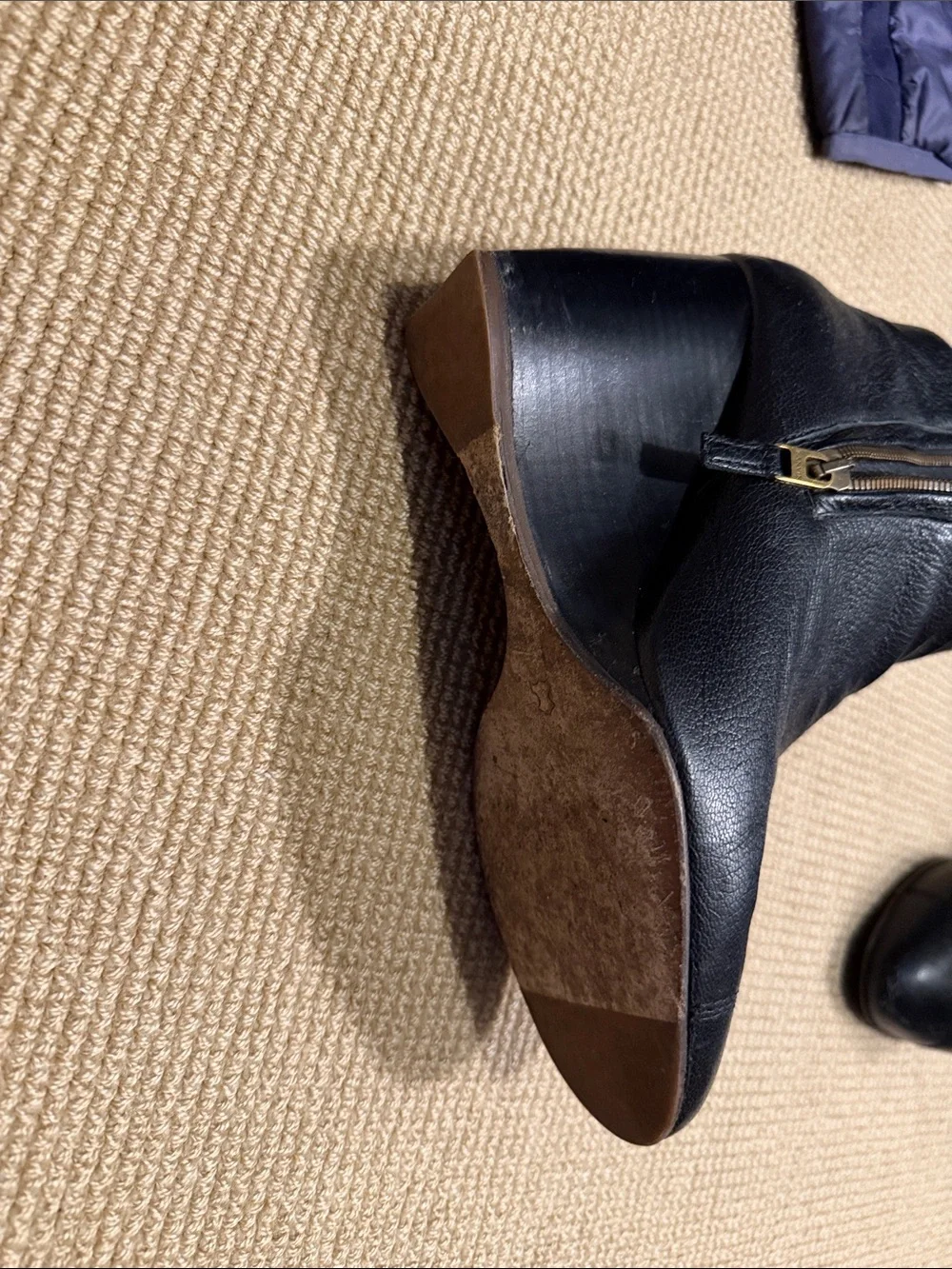 Lanvin Black Leather Pointed Ankle Booties